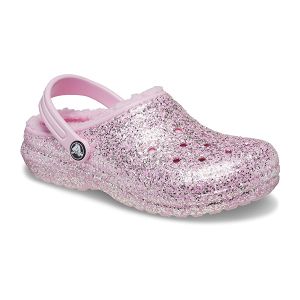 Classic Lined Glitter Clog T - Flamingo