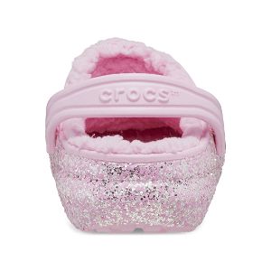 Classic Lined Glitter Clog T - Flamingo