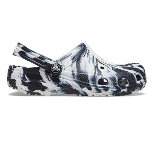 Classic Marbled Clog K - Black/White