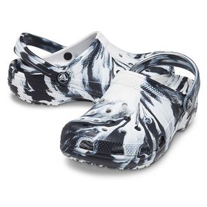 Classic Marbled Clog K - Black/White