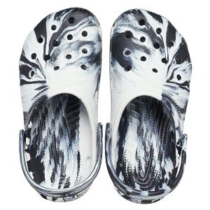 Classic Marbled Clog K - Black/White