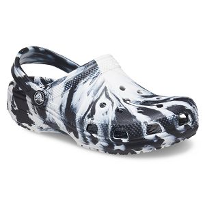 Classic Marbled Clog K - Black/White