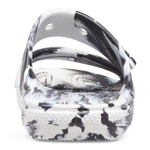 Classic Crocs Marbled Sandal - White/Black