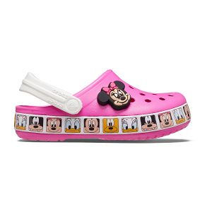 FL Minnie Mouse Band Clog T - Electric Pink