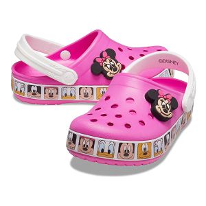 FL Minnie Mouse Band Clog T - Electric Pink