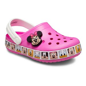 FL Minnie Mouse Band Clog T - Electric Pink