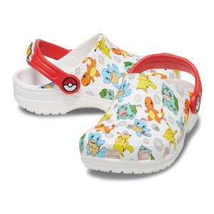 Classic Pokemon Clog K - White/Multi