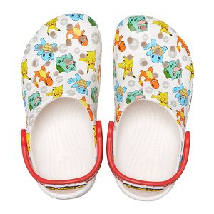 Classic Pokemon Clog K - White/Multi