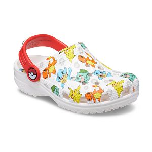 Classic Pokemon Clog K - White/Multi