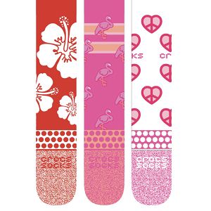 Crocs Socks ACrw RtroRsrt 3Pack - Electric Pink/Multi