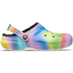 Classic Lined Spray Dye Clog - White/Multi