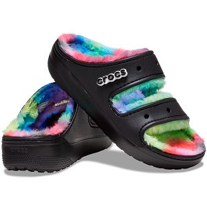 Classic Cozzzy Spray Dye Sandal - Black/Multi