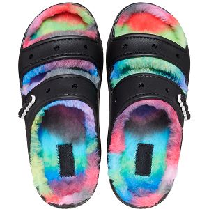 Classic Cozzzy Spray Dye Sandal - Black/Multi