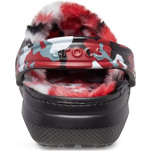 Classic Lined Camo Clog - Black/Red
