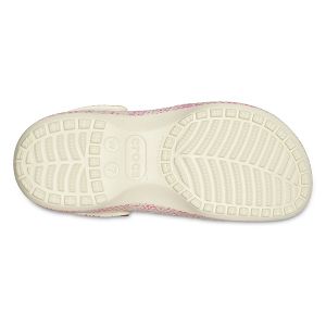 Classic Platform Snake Print Clog W - Bone/Multi
