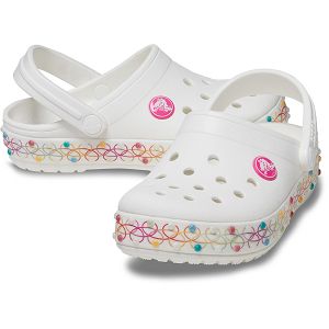 Crocband Stretch Necklace CgT - White/Multi
