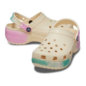 Classic Platform Ombre Clog W - Vanilla/Multi