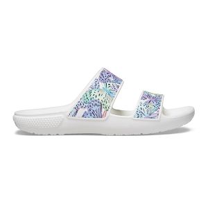 Classic Crocs Butterfly Sndl K - White/Multi
