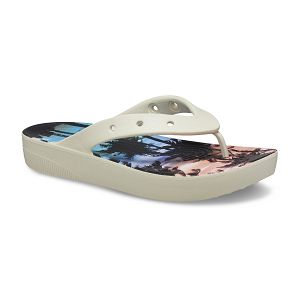 Classic Platform Retro Resort Flip - Bone/Multi