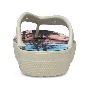 Classic Platform Retro Resort Flip - Bone/Multi