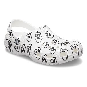 Classic Skull Print Clog K - White/Black