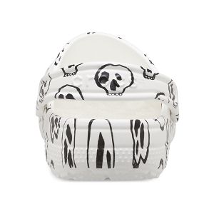 Classic Skull Print Clog K - White/Black