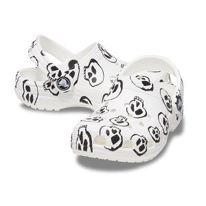 Classic Skull Print Clog T - White/Black