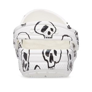 Classic Skull Print Clog T - White/Black