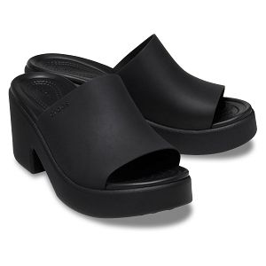 Brooklyn Slide Heel - Black/Black