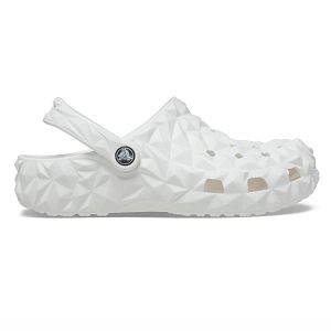 Classic Geometric Clog - White