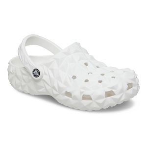 Classic Geometric Clog - White