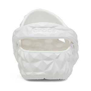 Classic Geometric Clog - White