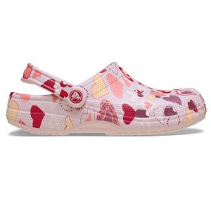 Classic Vday Clog - Pink Milk/Hearts
