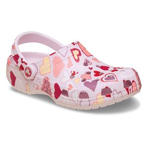 Classic Vday Clog - Pink Milk/Hearts