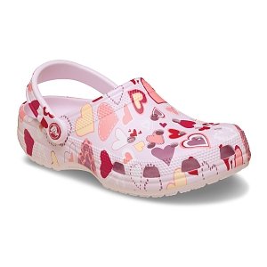 Classic VDay Clog K - Pink Milk/Hearts