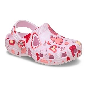 Classic VDay Clog T - Pink Milk/Hearts
