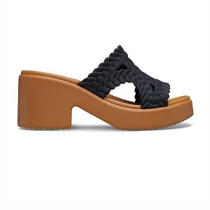 Brooklyn Woven Slide Heel - Black