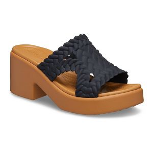 Brooklyn Woven Slide Heel - Black