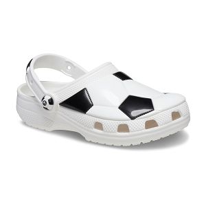 Classic Soccer Ball Clog K - White/Black