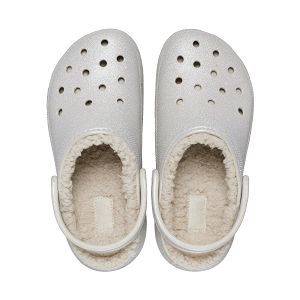 Cls Platform Glitter Lined ClogW - Silver