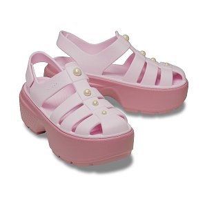 Stomp Fisherman Pearl Sandal - Rosette