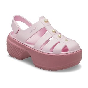 Stomp Fisherman Pearl Sandal - Rosette