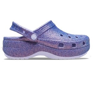 Platform Irid Glitter Clog - Purple Moon