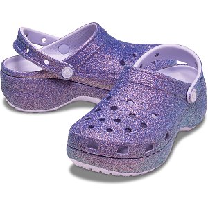 Platform Irid Glitter Clog - Purple Moon