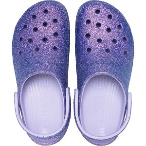 Platform Irid Glitter Clog - Purple Moon