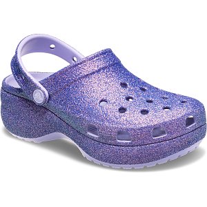 Platform Irid Glitter Clog - Purple Moon