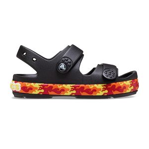 Crocband Cruiser Flames Sndl K - Black