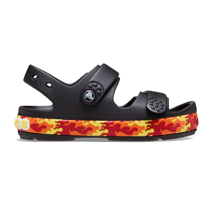 Crocband Cruiser Flames Sndl T - Black