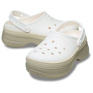 Classic Stacked Clog - Chalk