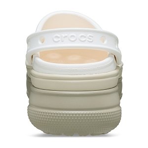 Classic Stacked Clog - Chalk